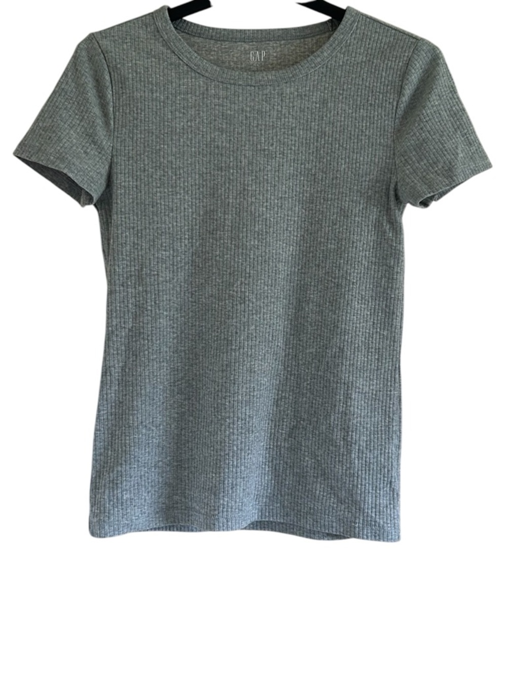 GAP Ribbed Gray Size Small Short Sleeve Tee